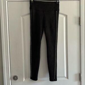 White House Black Market Black Studded Leggings